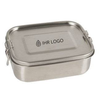 Edelstahl-Lunchbox mit Trennsteg und Silikondichtung