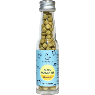 TEABALLS Bio-Tee in Glasflasche inkl. Aufdruck