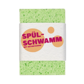 Spülschwamm aus Zellulose mit individueller Banderole