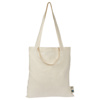 memo Bio-Baumwoll-Tragetasche mit langem und kurzen Henkel